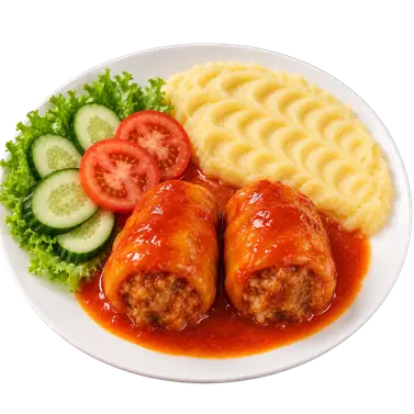 Bell peppers stuffed with beef — Palchiki Oblizhesh café, Nha Trang