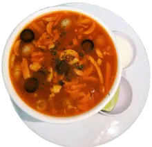 Solyanka with mushrooms — Palchiki Oblizhesh café, Nha Trang